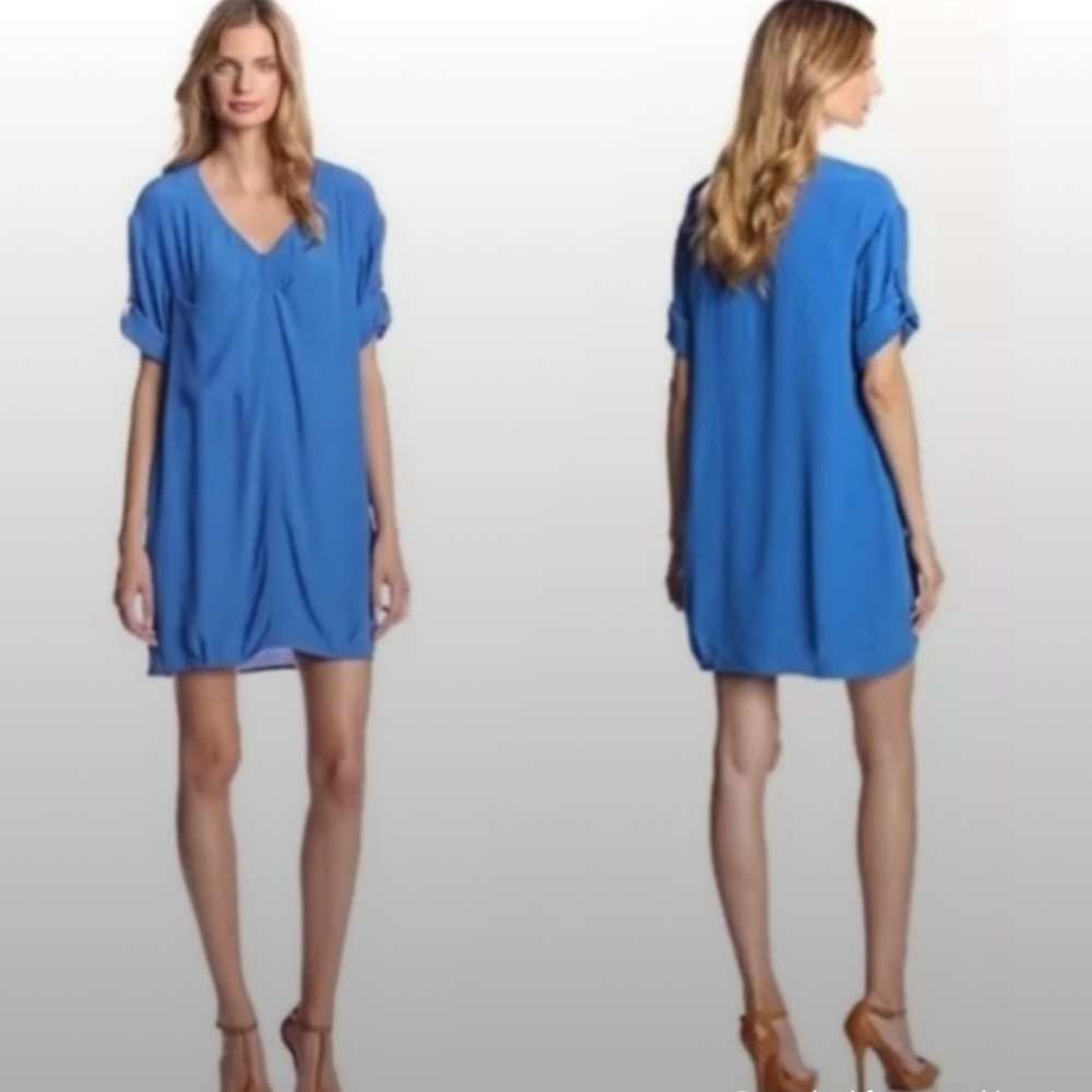 BCBG Maxazria Blue Shirt Dress